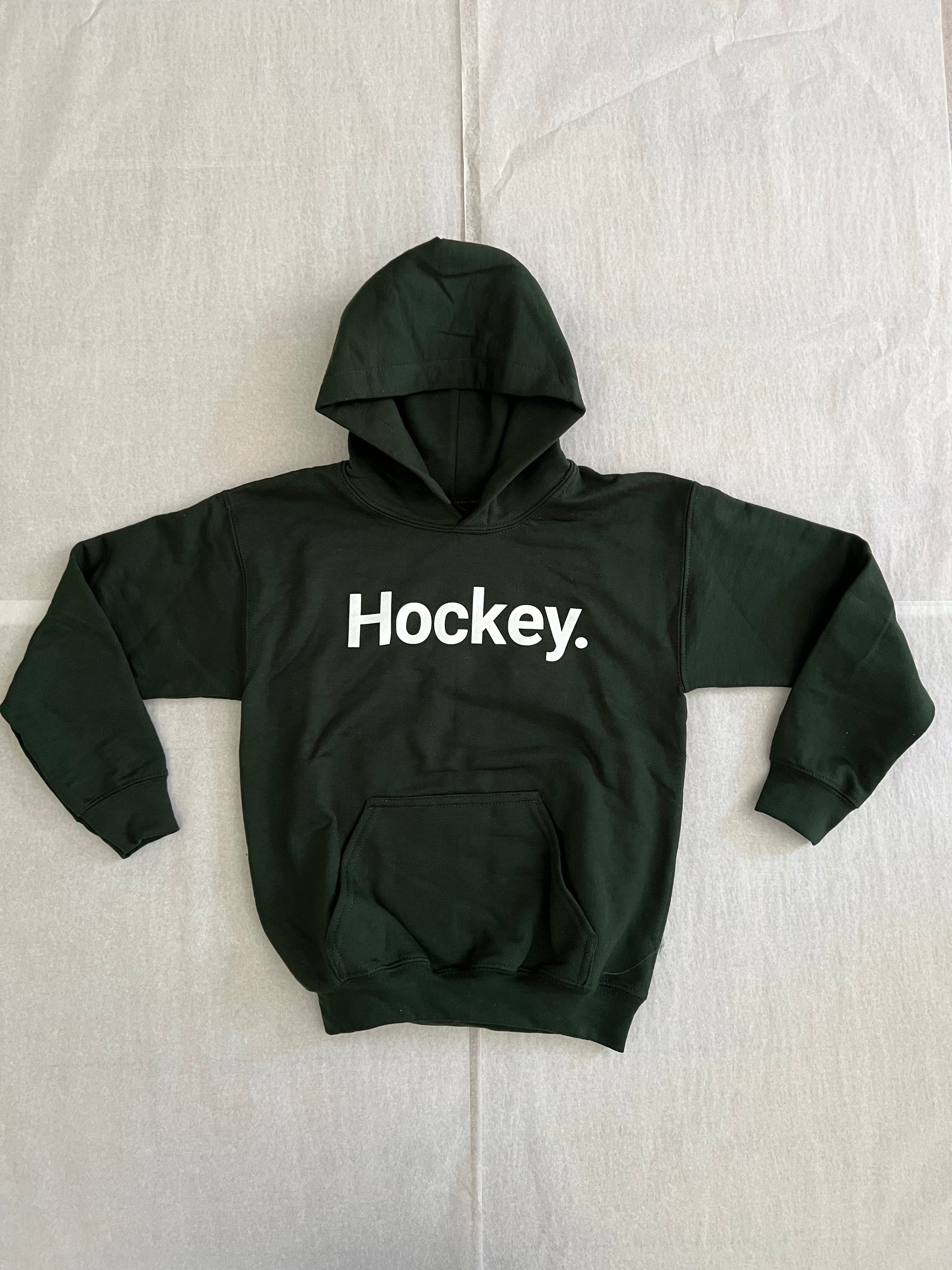Hockey. Youth Hoodie Forest