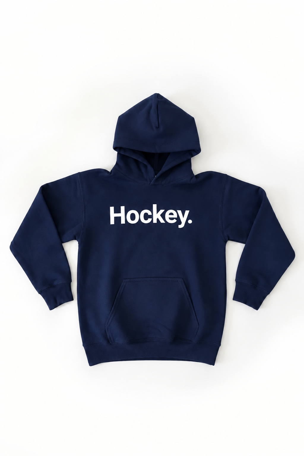 Hockey. Adult Hoodie Navy