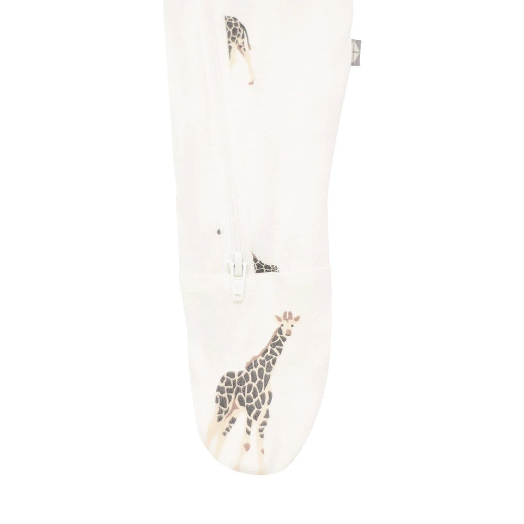 Giraffe Zippered Footie Pajama