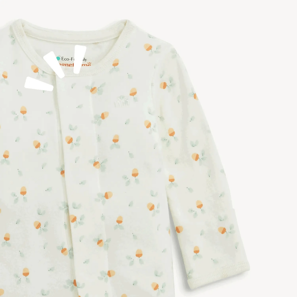 Acorns Organic Cotton Magnetic Me Footie