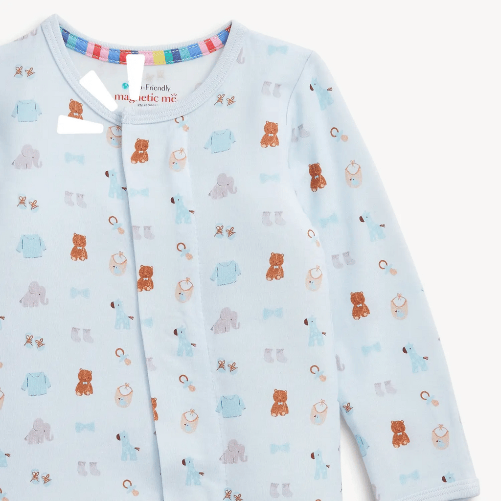 Magnetic Me Nursery Nostalgia Blue Footie