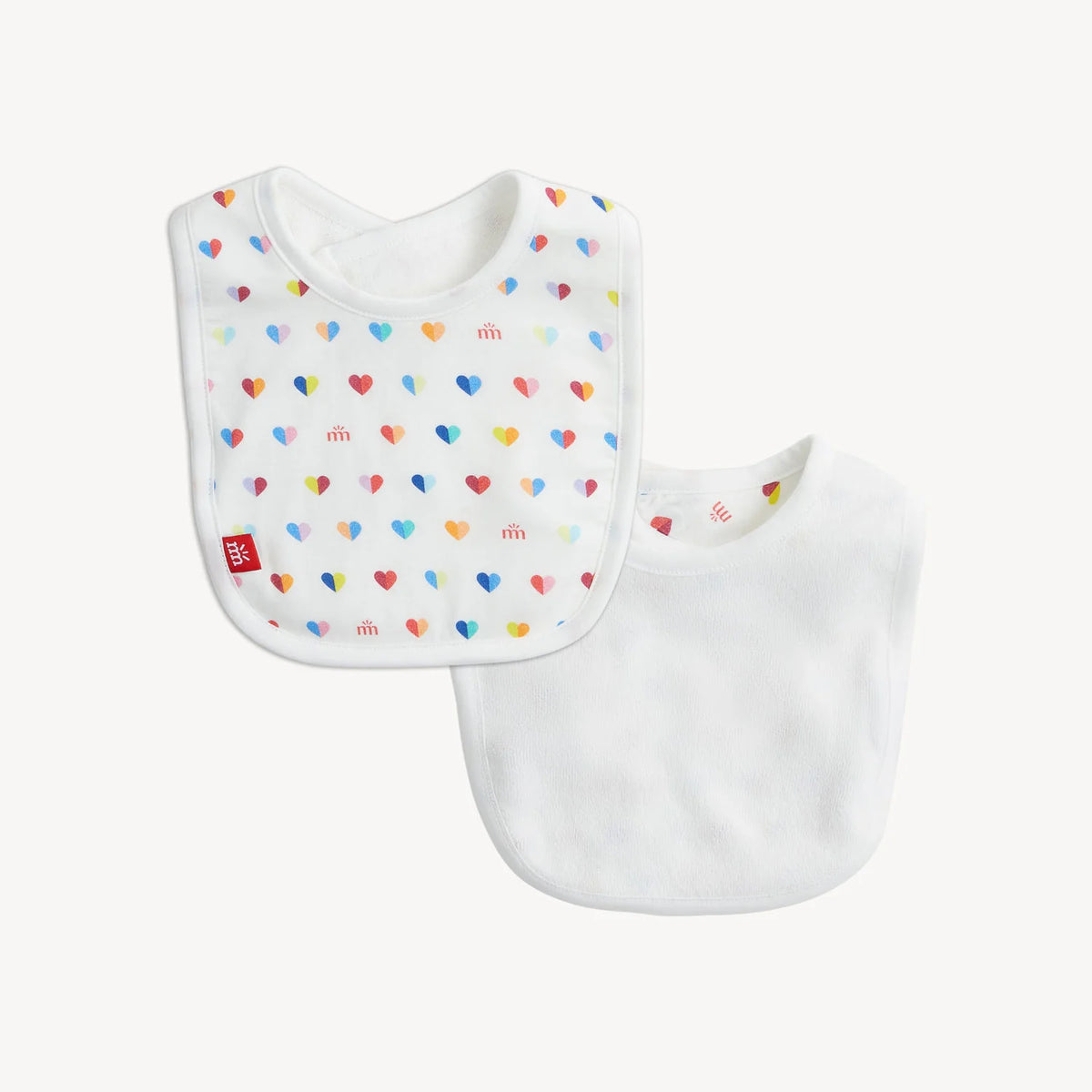 Branded Heart Magnetic Me Reversible Bib