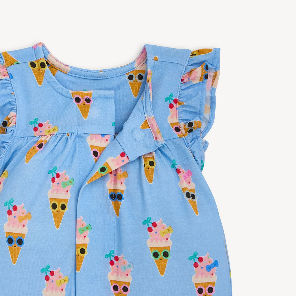 Melt Gala Flutter Sleeve Romper