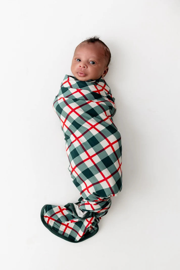 Kyte Baby Holiday Plaid Swaddle Blanket