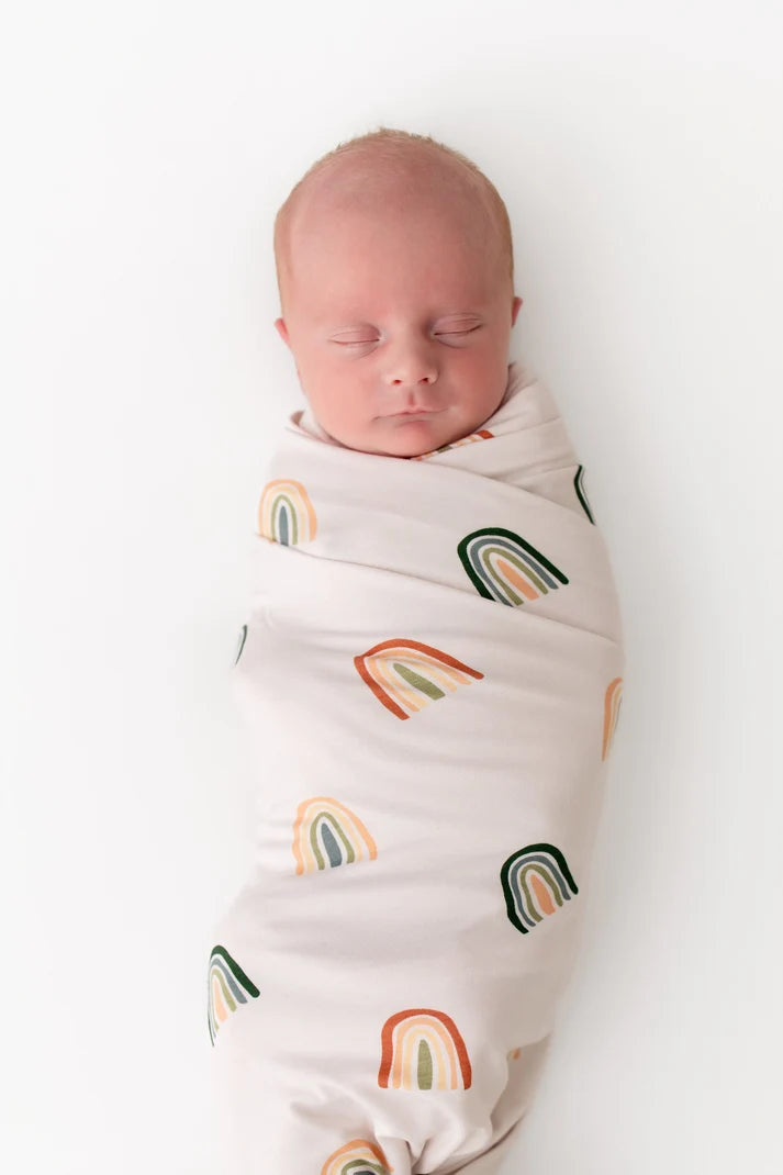 Kyte Baby Retro Rainbow Swaddle Blanket
