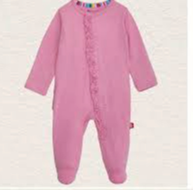 Magnetic Me Mauve Ruffle Modal Footie