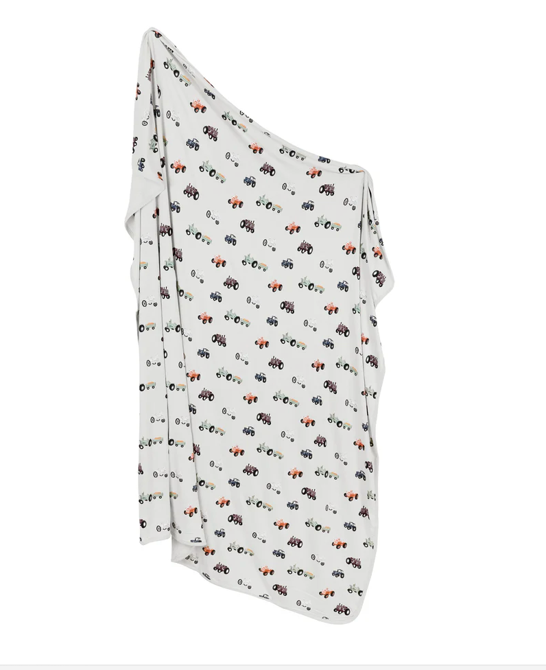 Tractor Swaddle Blanket