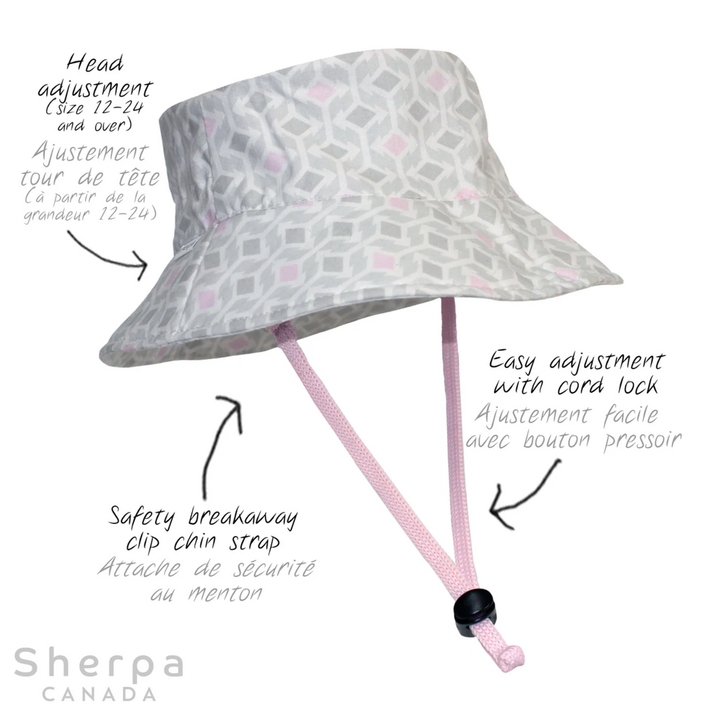 Pink Print Bucket Hat