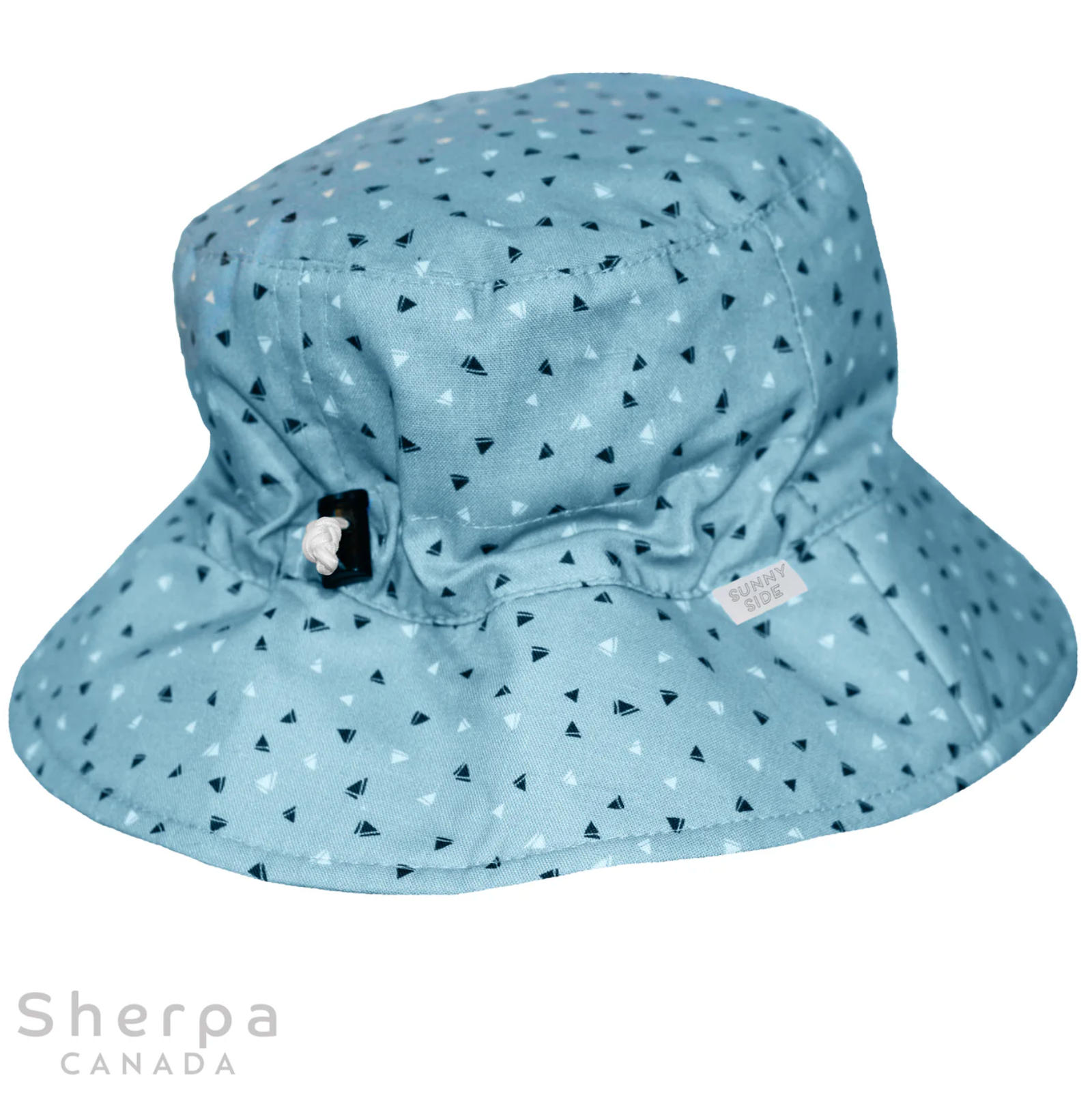 Chapeau bob à imprimé bleu