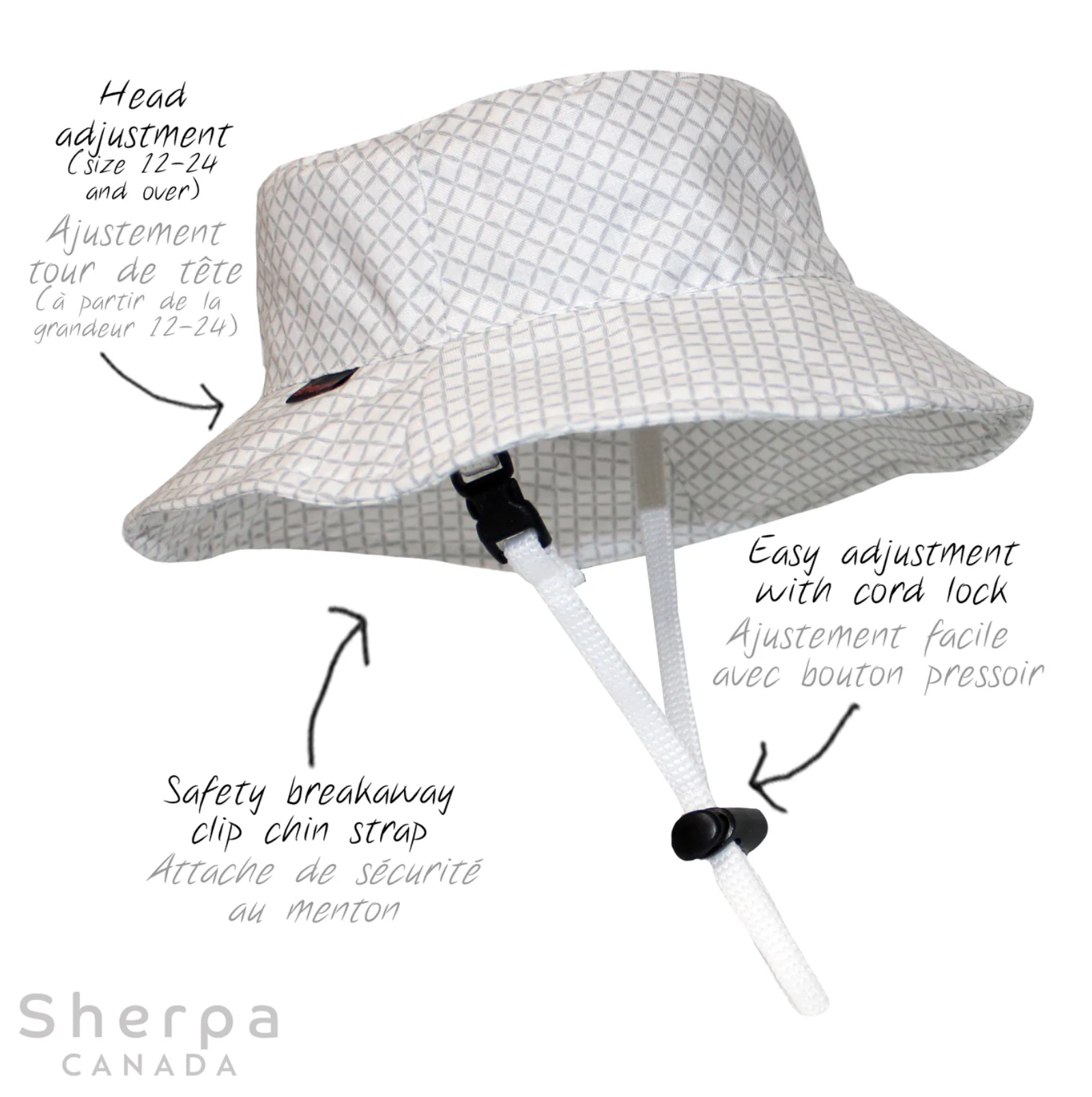 White Diamond Bucket Hat