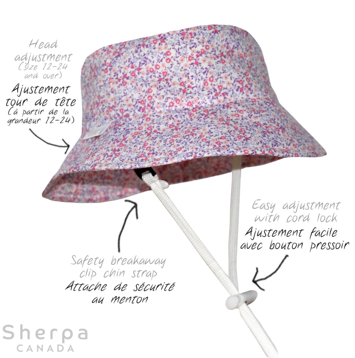 Lilac Flower Bucket Hat