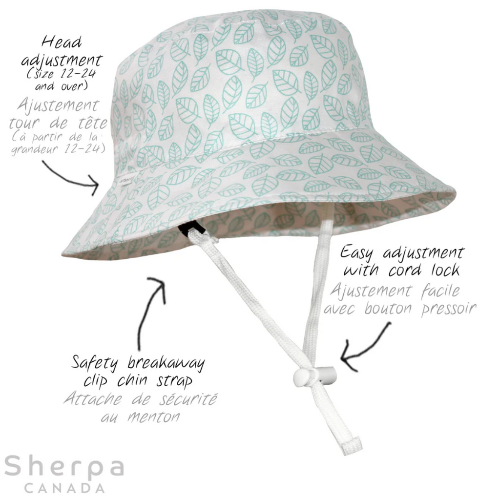 Leaf print Bucket Hat