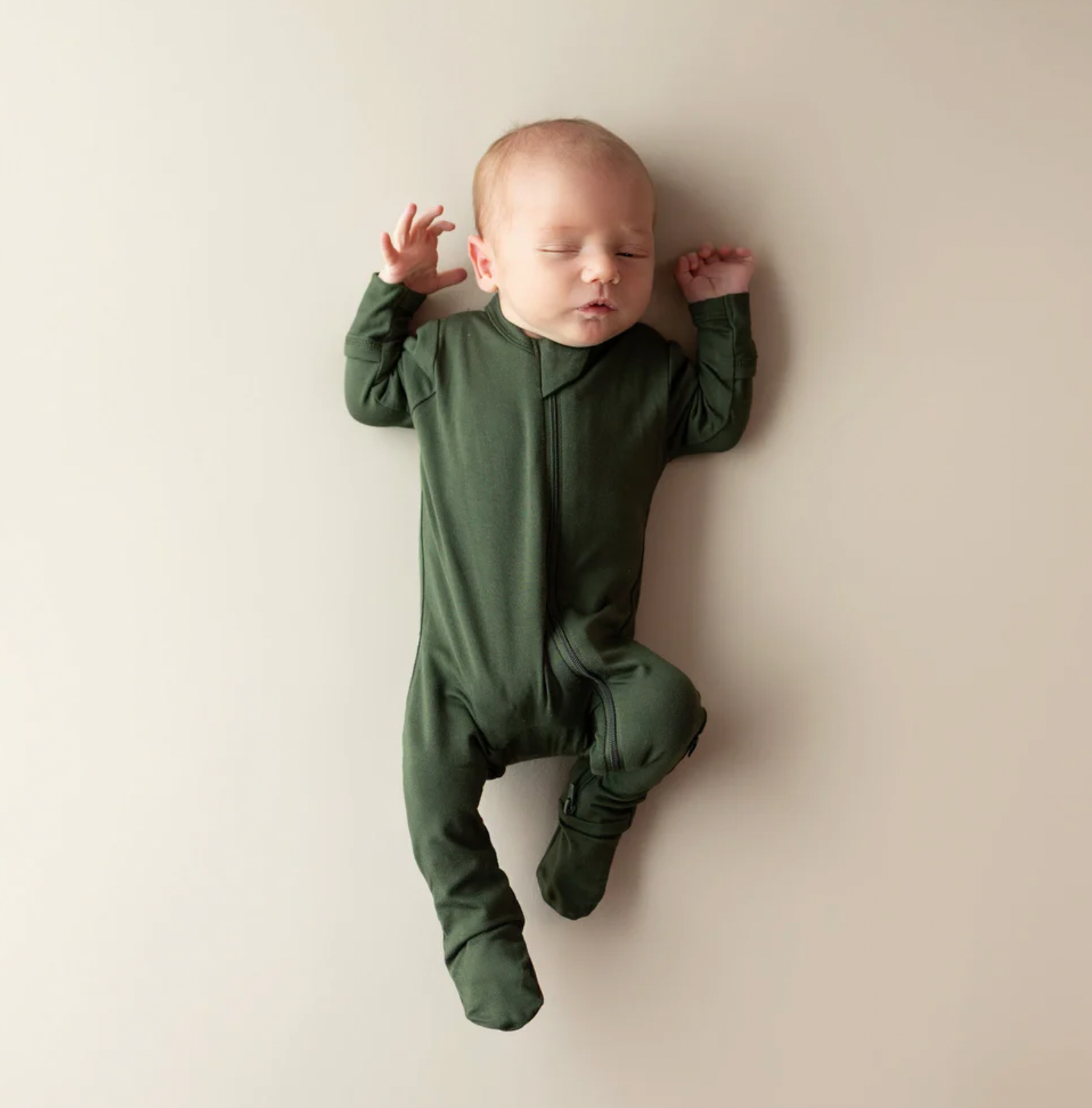 Fir Zippered Footie Pajama