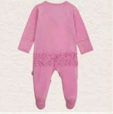 Magnetic Me Mauve Ruffle Modal Footie
