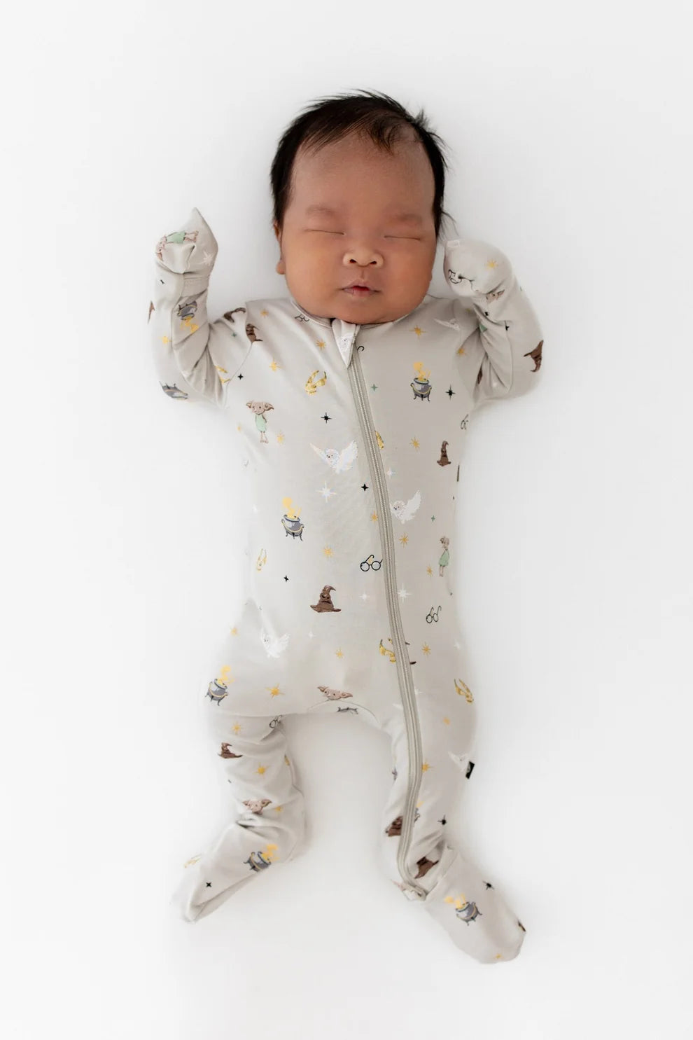 Kyte Baby x Harry Potter Zippered Footie in Starry Icons