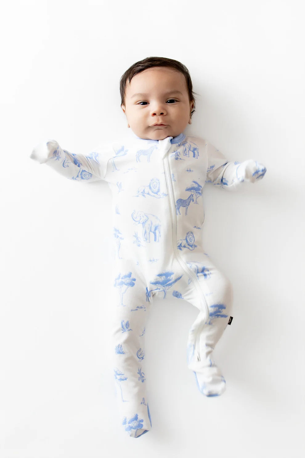 Kyte Baby Toile Safari Zippered Footie Pajama