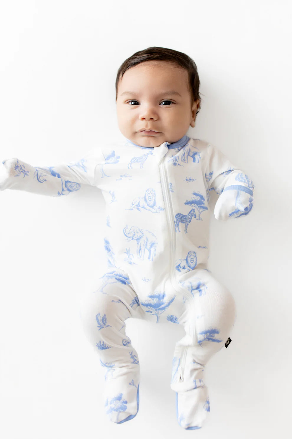 Kyte Baby Toile Safari Zippered Footie Pajama