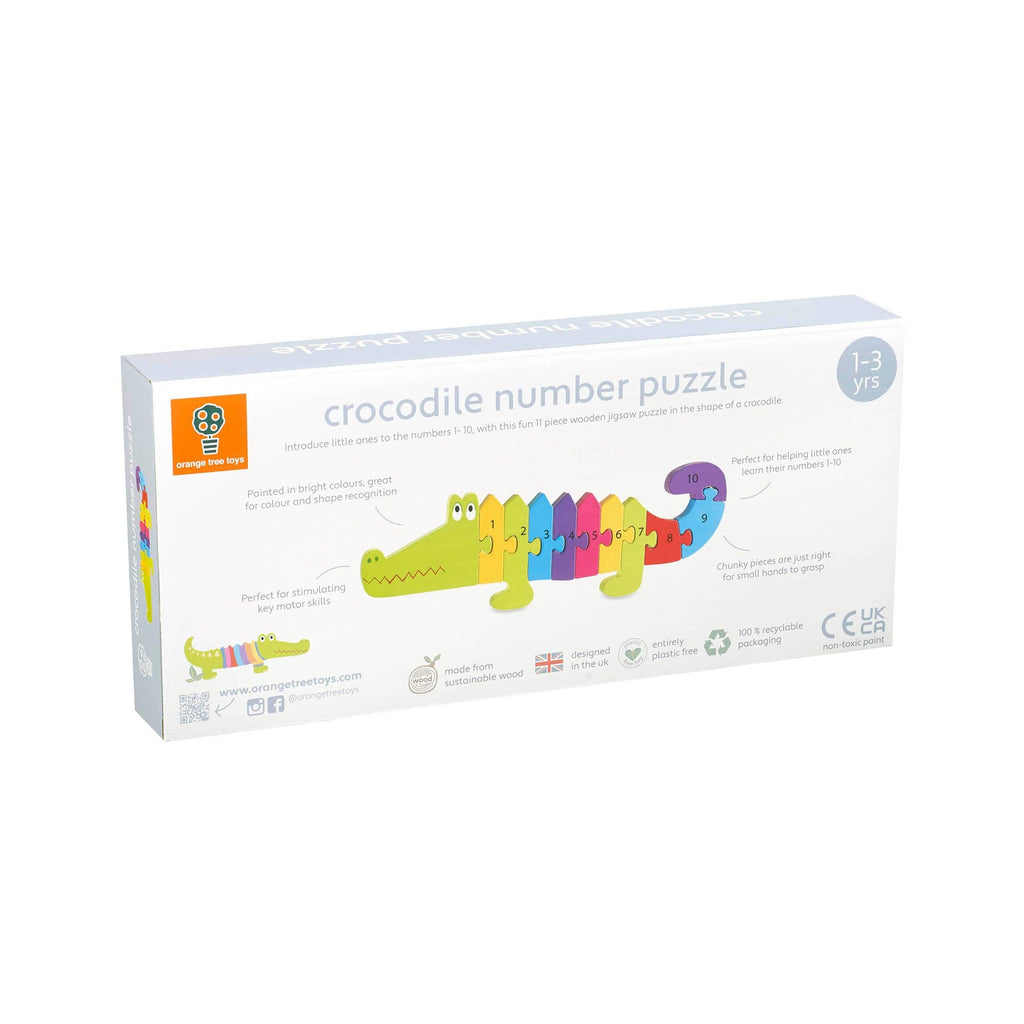 Crocodile Wooden Number Puzzle