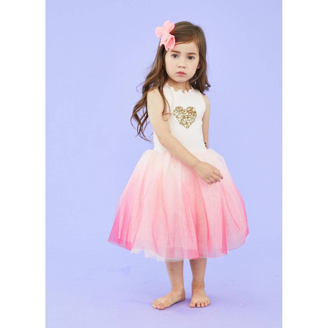 PH Heart Gra Tutu Dress: Pink / 6M