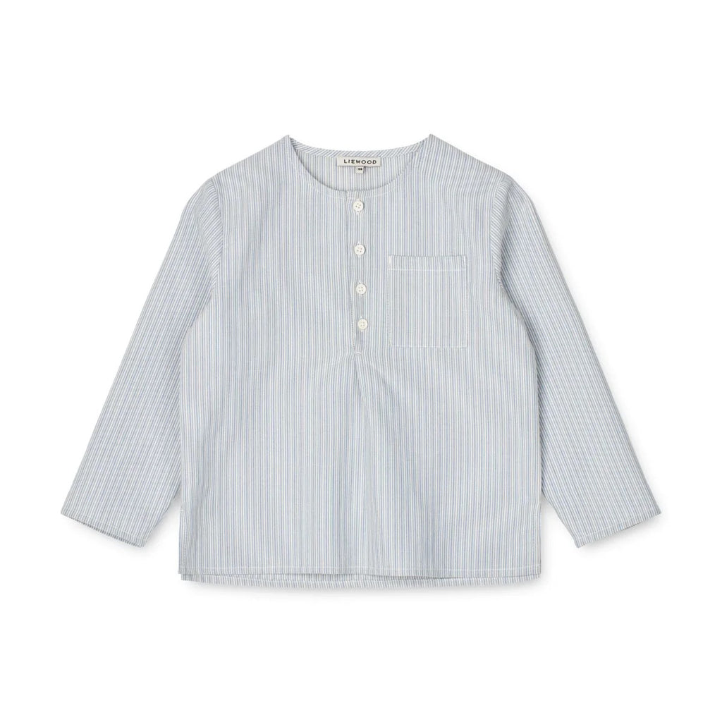 Houston Shirt - Riverside/Creme Stripe