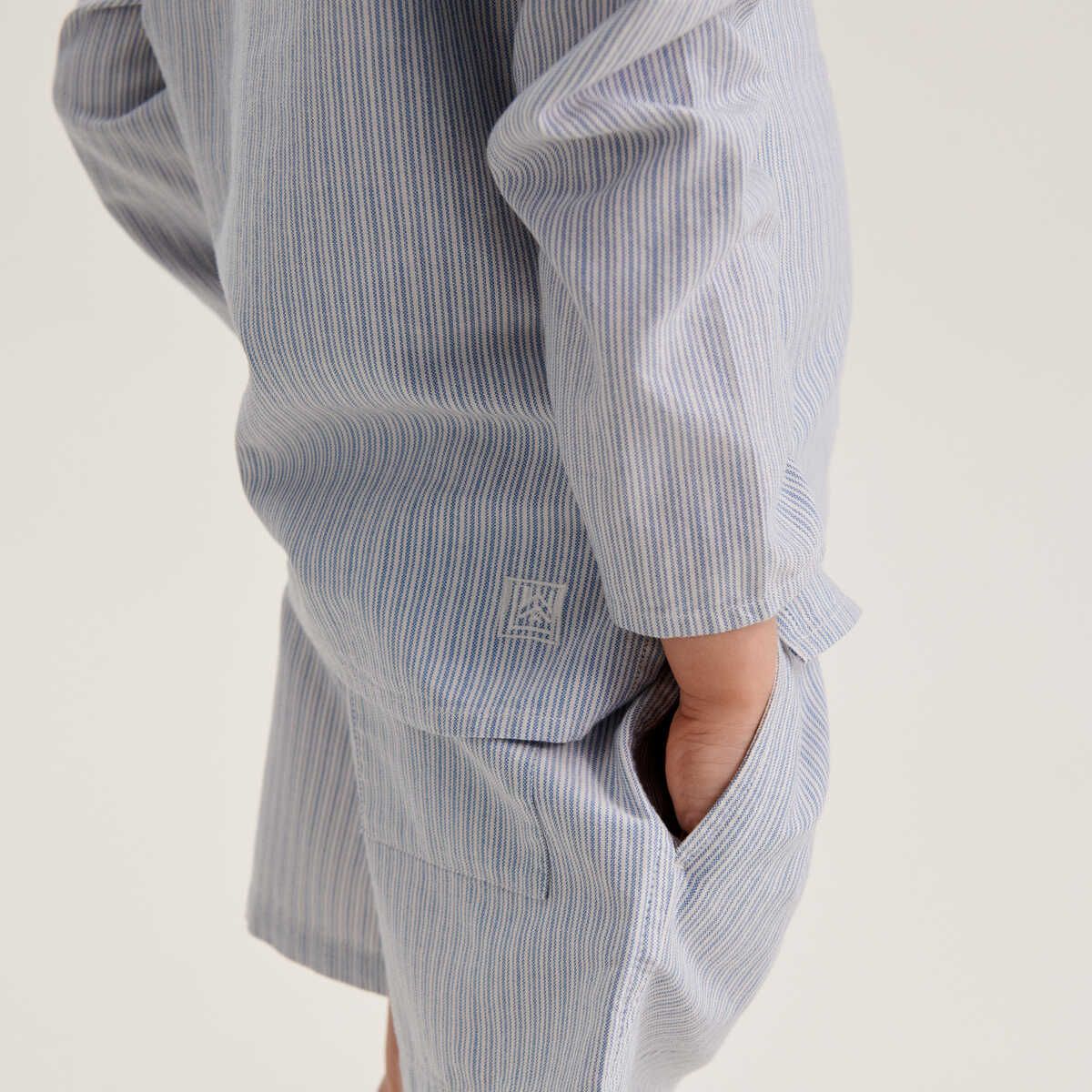 Houston Shirt - Riverside/Creme Stripe
