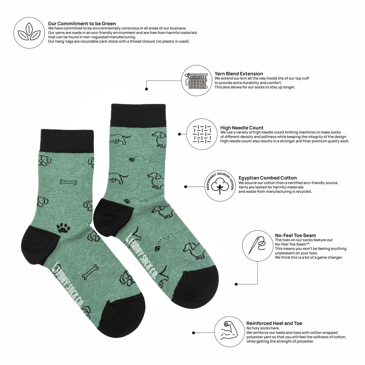 Kid's Dog Crew Socks - Playful Gender Neutral Gift
