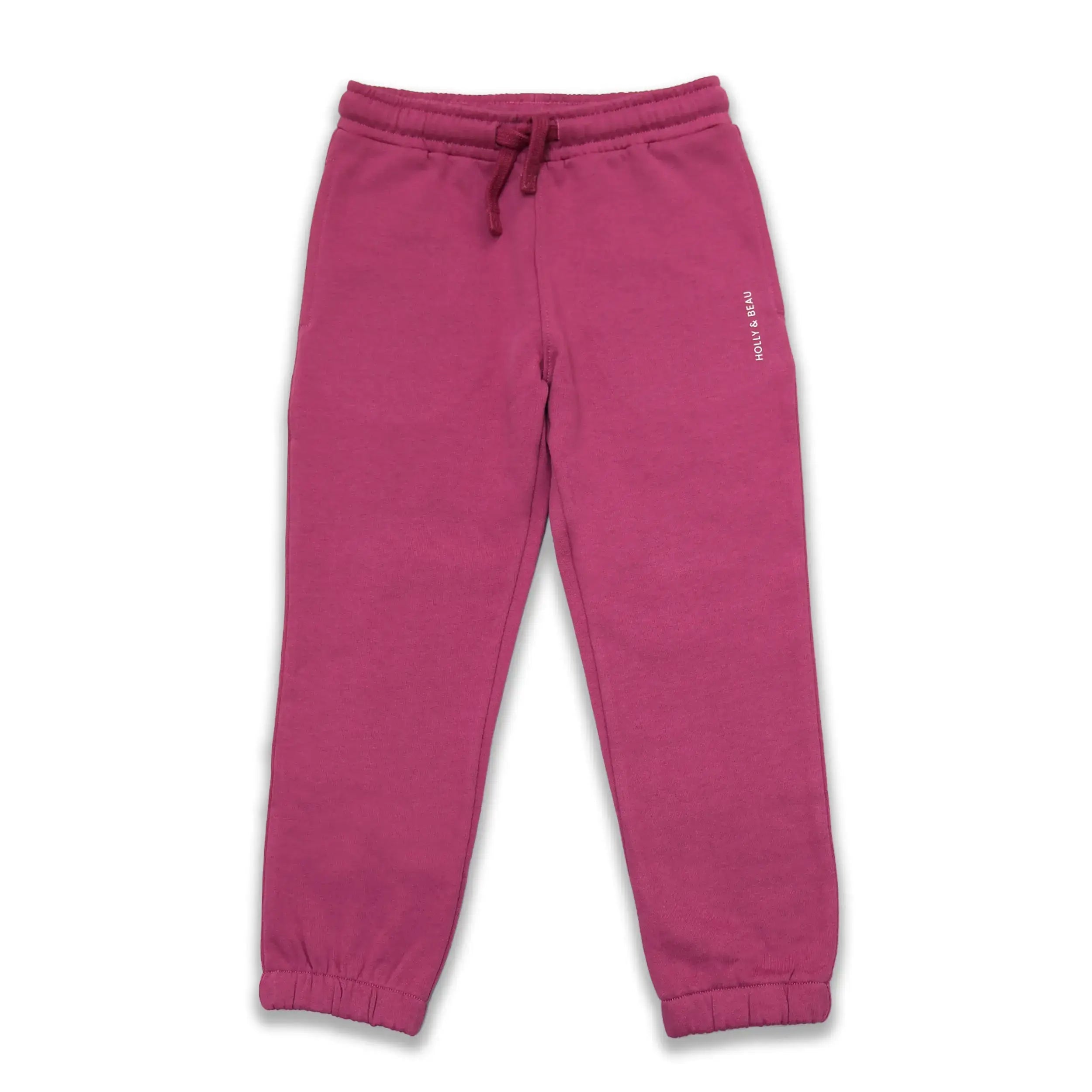 Organic Cotton Everyday Raspberry Pink Joggers