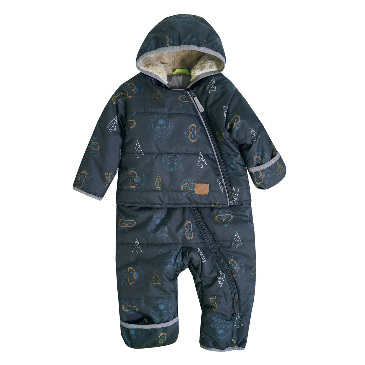 One-piece baby snowsuit - Goggles