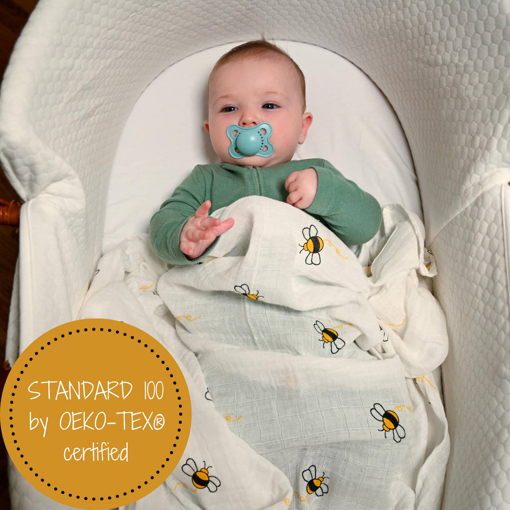 Couverture d'emmaillotage pour bébé Bee-utiful