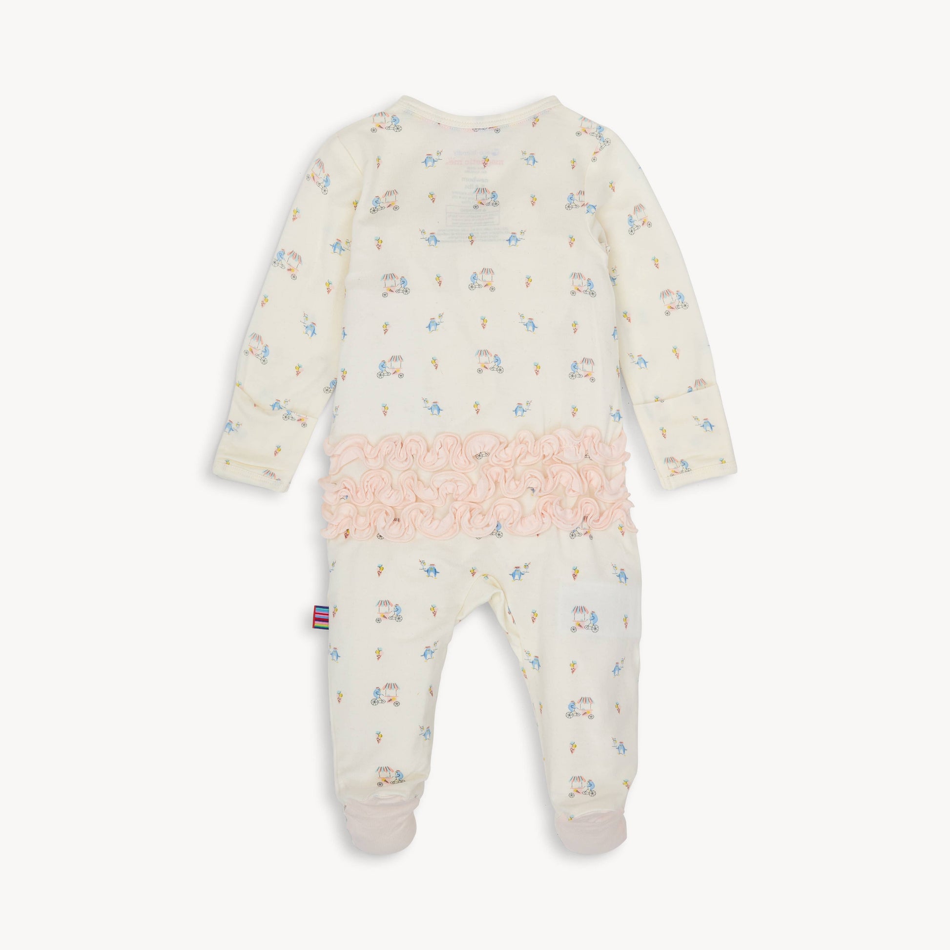 PENGUIN PINTS MODAL FOOTIE W/ RUFFLE
