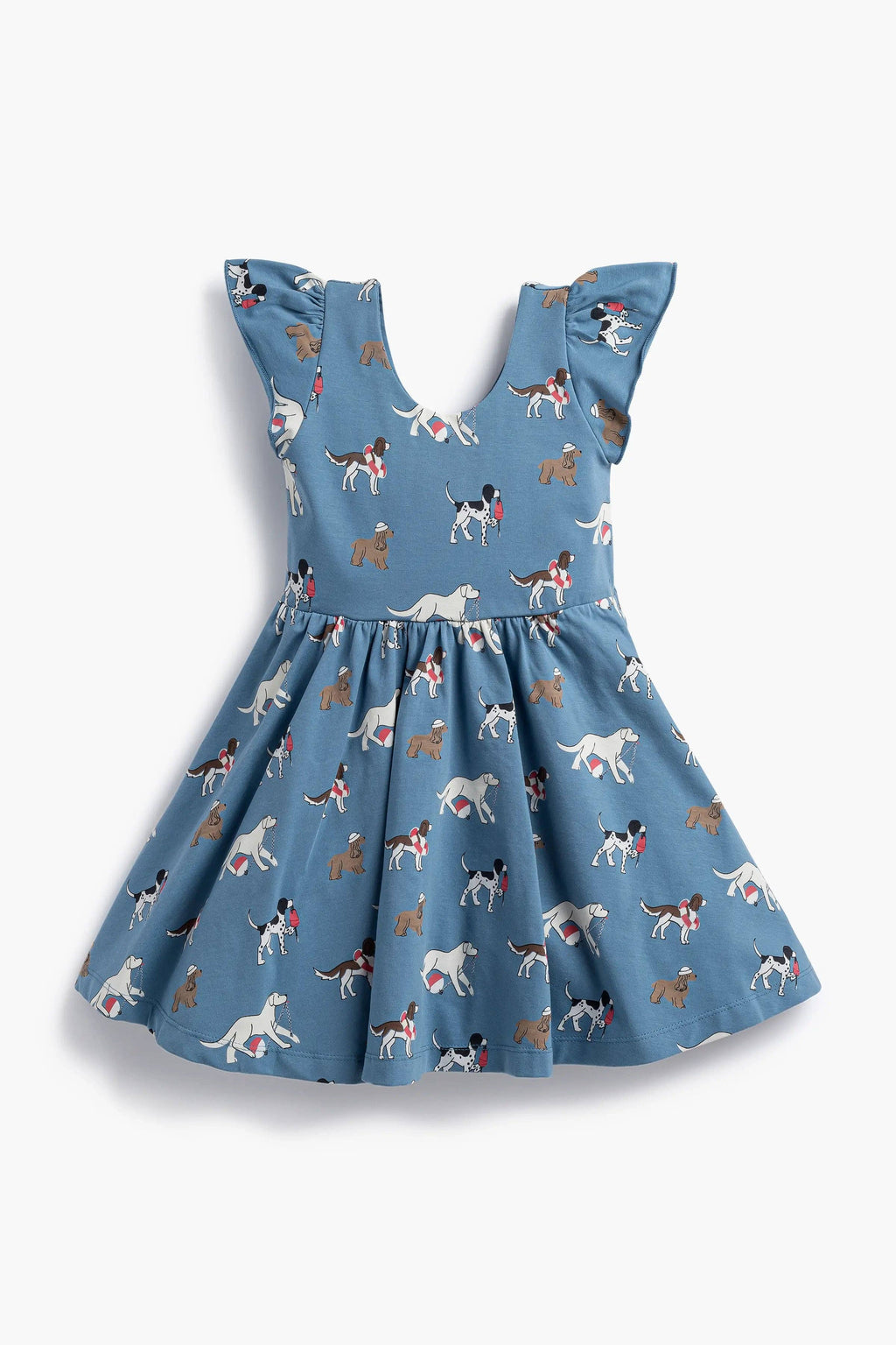 Kids Short Sleeve Let's Dance Dress Nantucket Pups