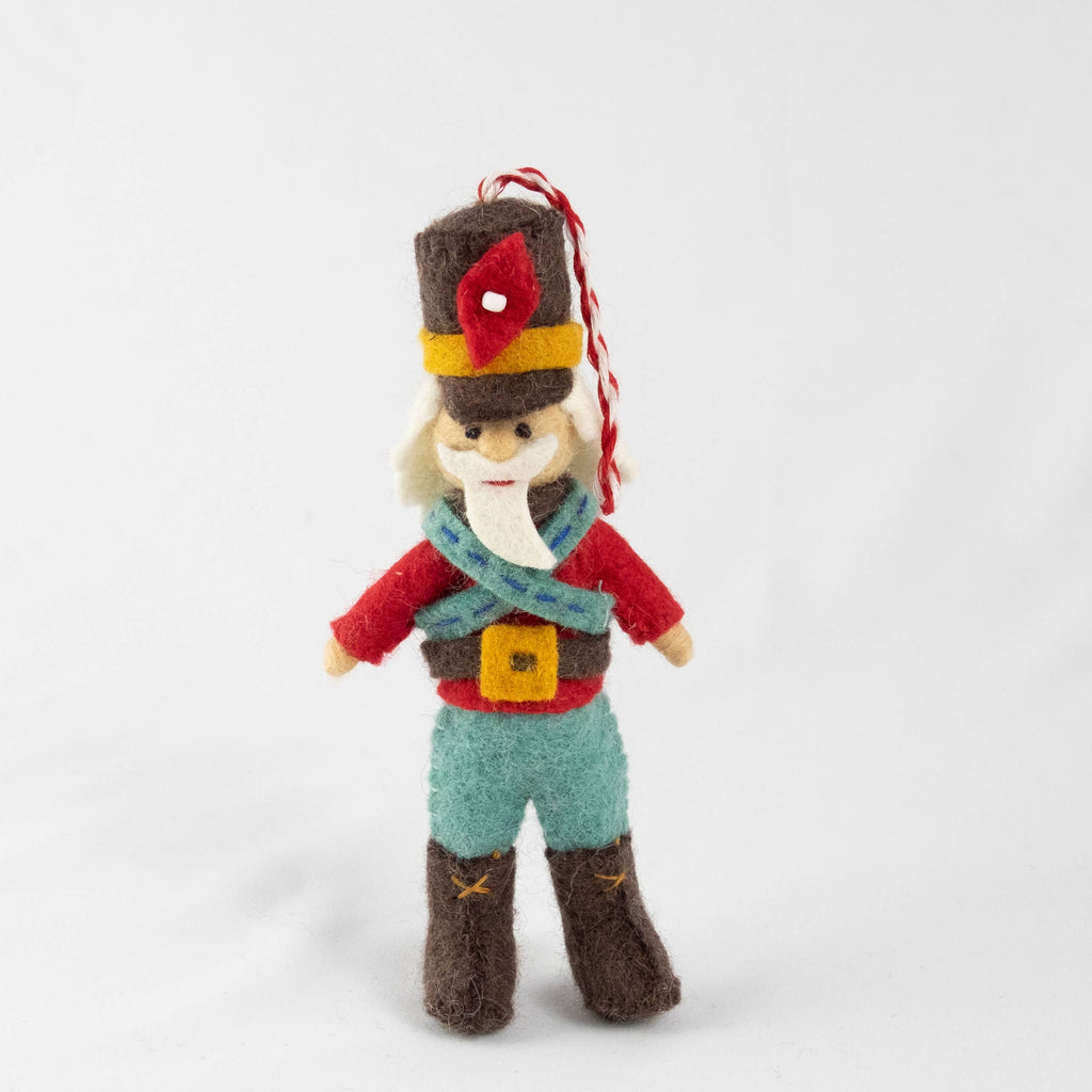 Holiday Ornament Felt Nutcrackers 5 Assorted