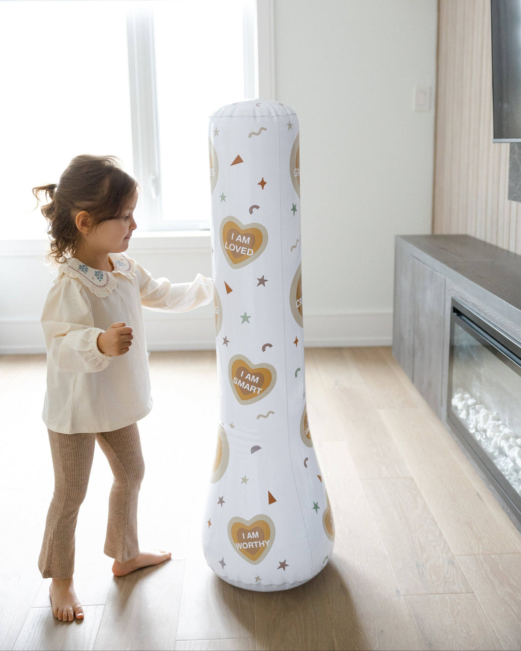 Magic Puncher - Inflatable Punching Bag for Kids with Positive Affirmations: Neutral