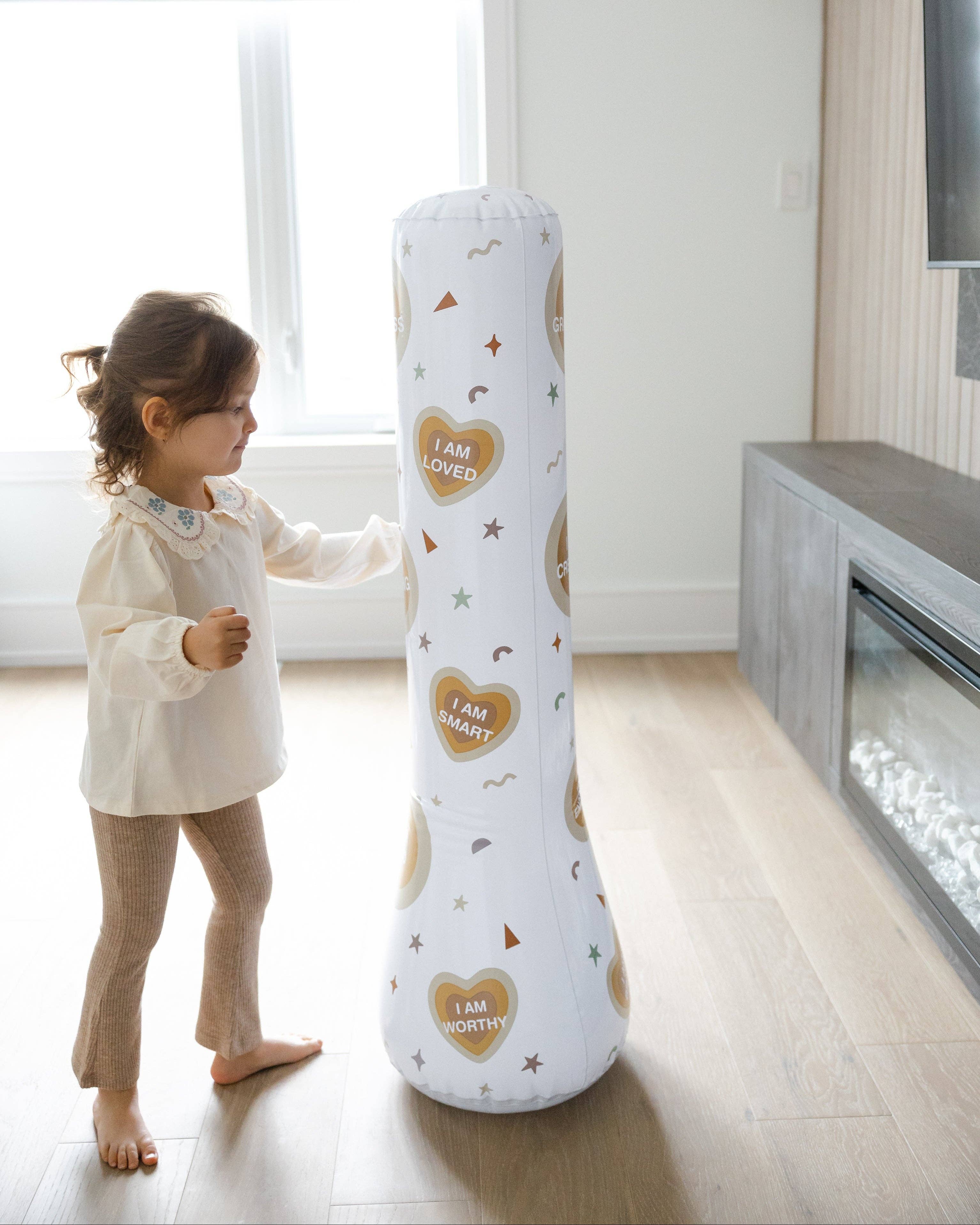 Magic Puncher - Inflatable Punching Bag for Kids with Positive Affirmations: Neutral