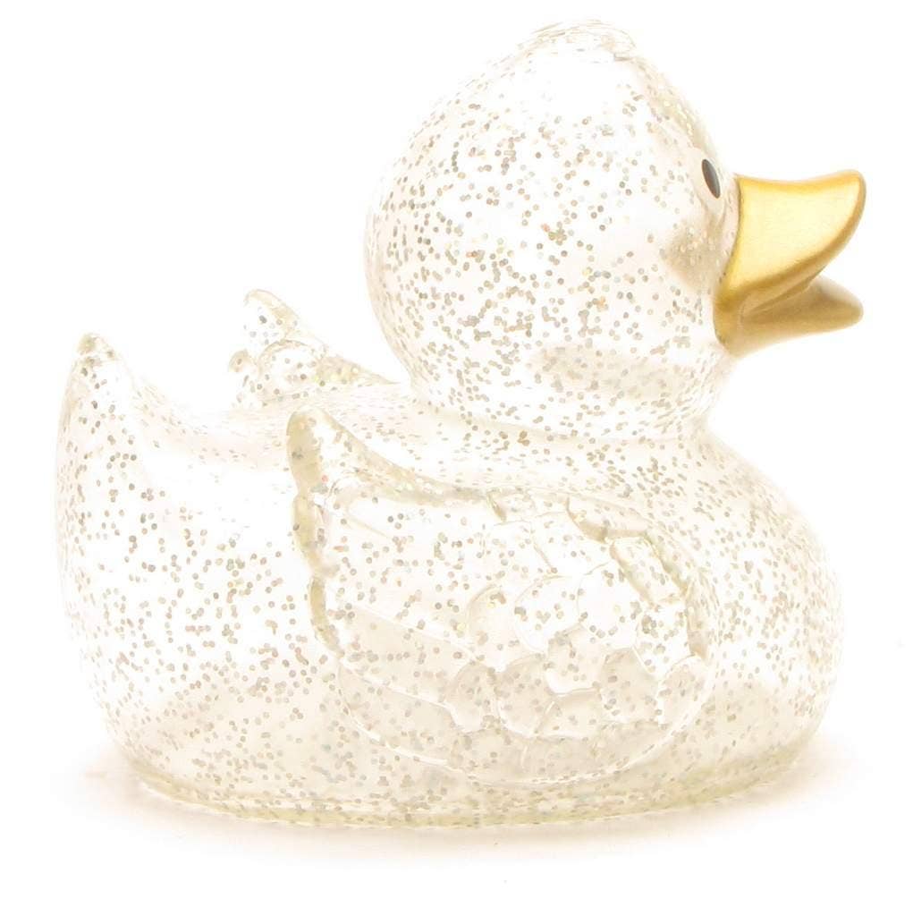 Rubber duck Camilla - glitter with gold - rubber duck