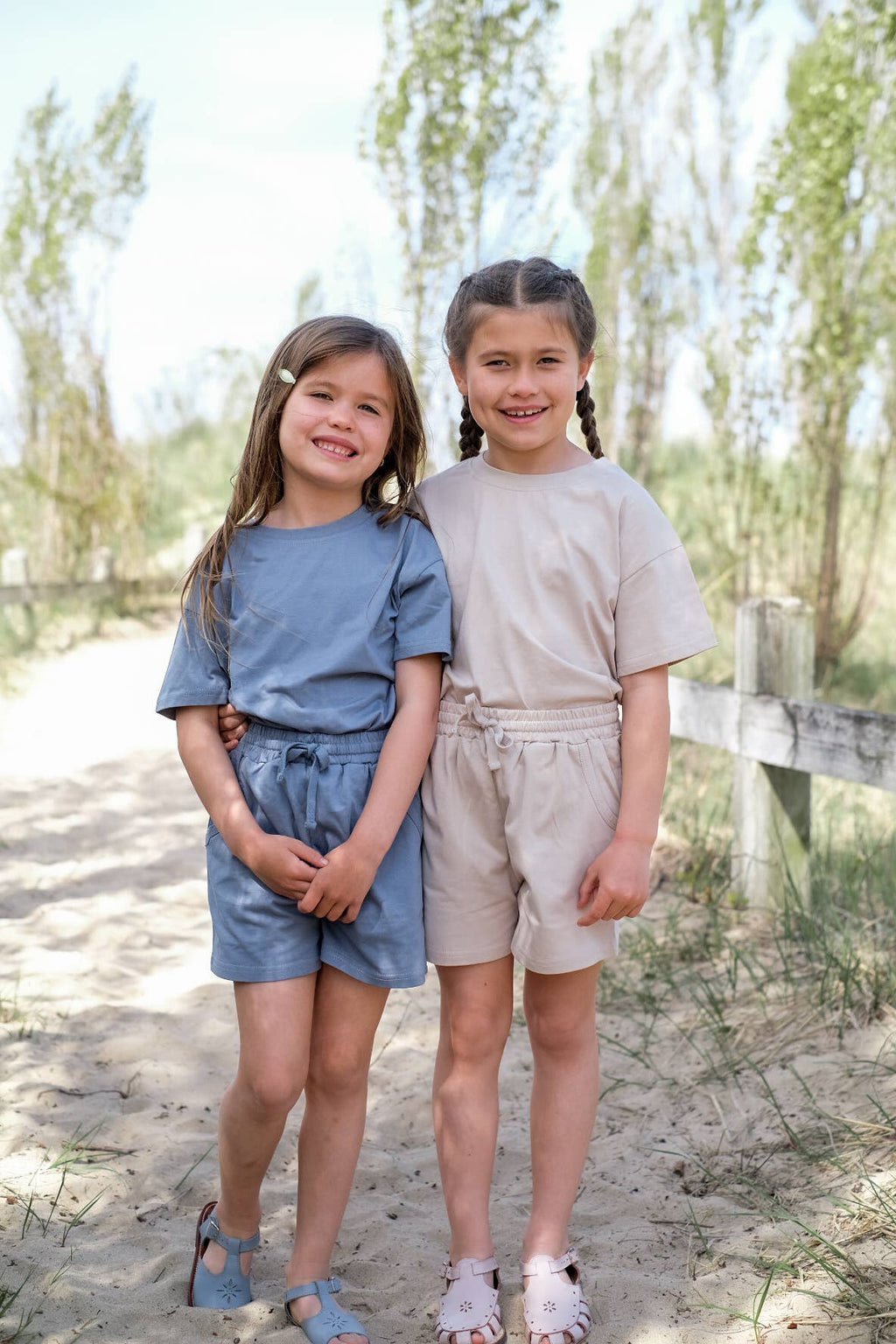 Organic Cotton Short Set - Soft Sandstone