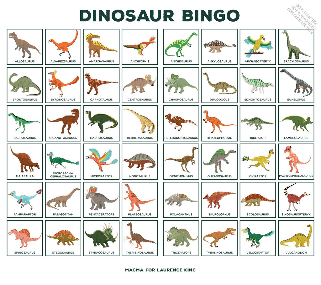 Dinosaur Bingo