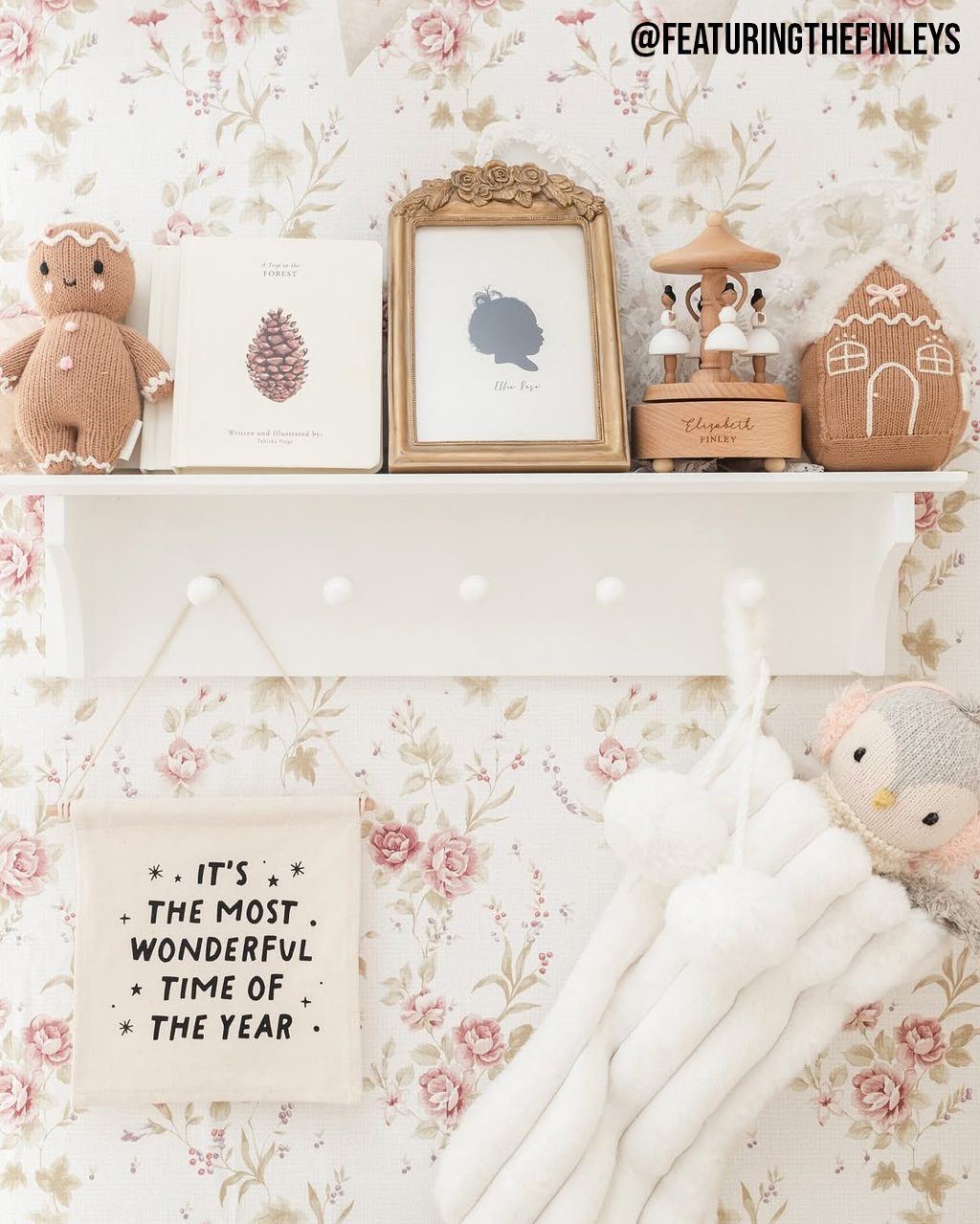 The Most Wonderful Time of The Year Christmas Canvas Hang Sign
