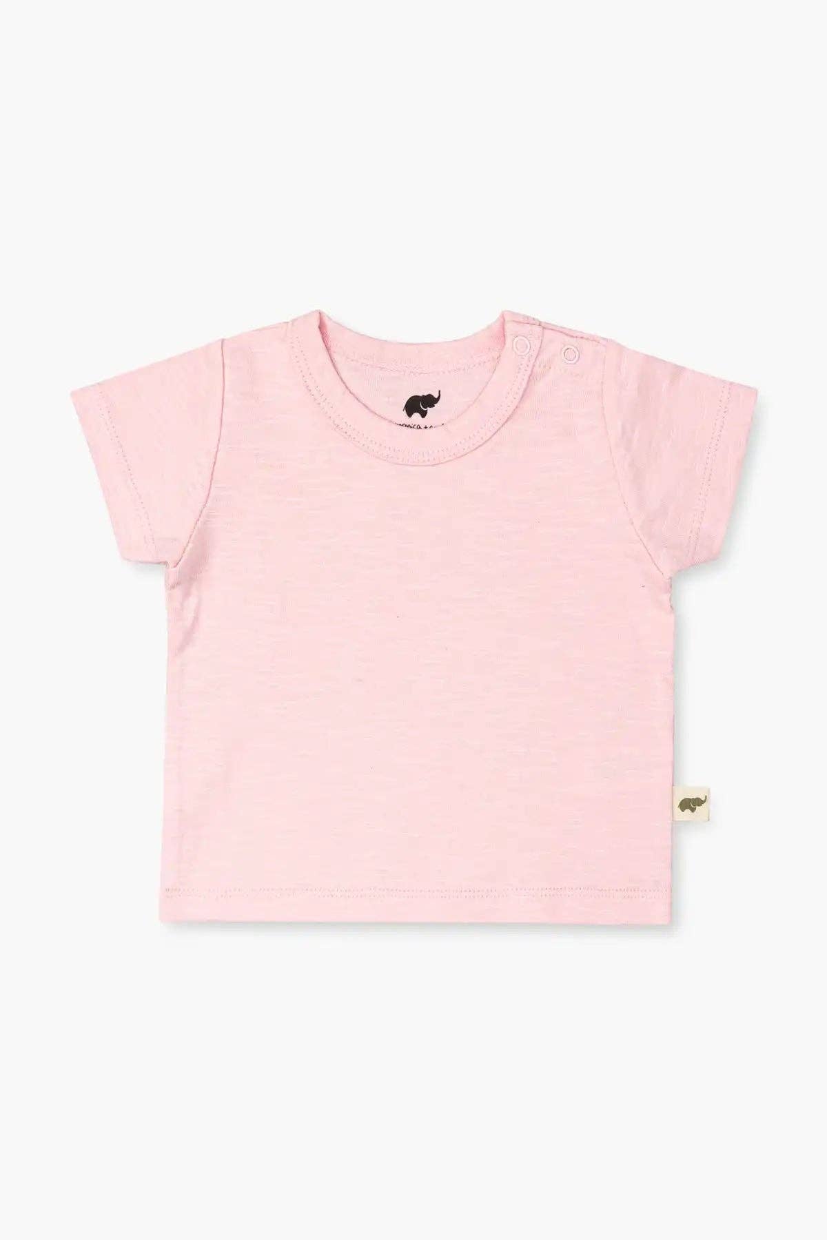 Short Sleeve Crewneck Tee_Pink