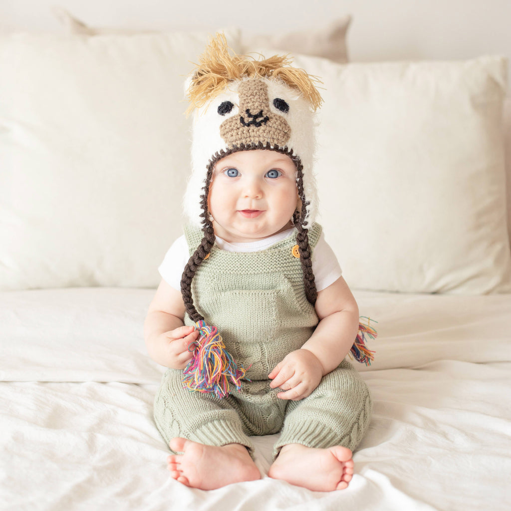 Llama Beanie Hat Baby & Kids: M (6-24 Months)