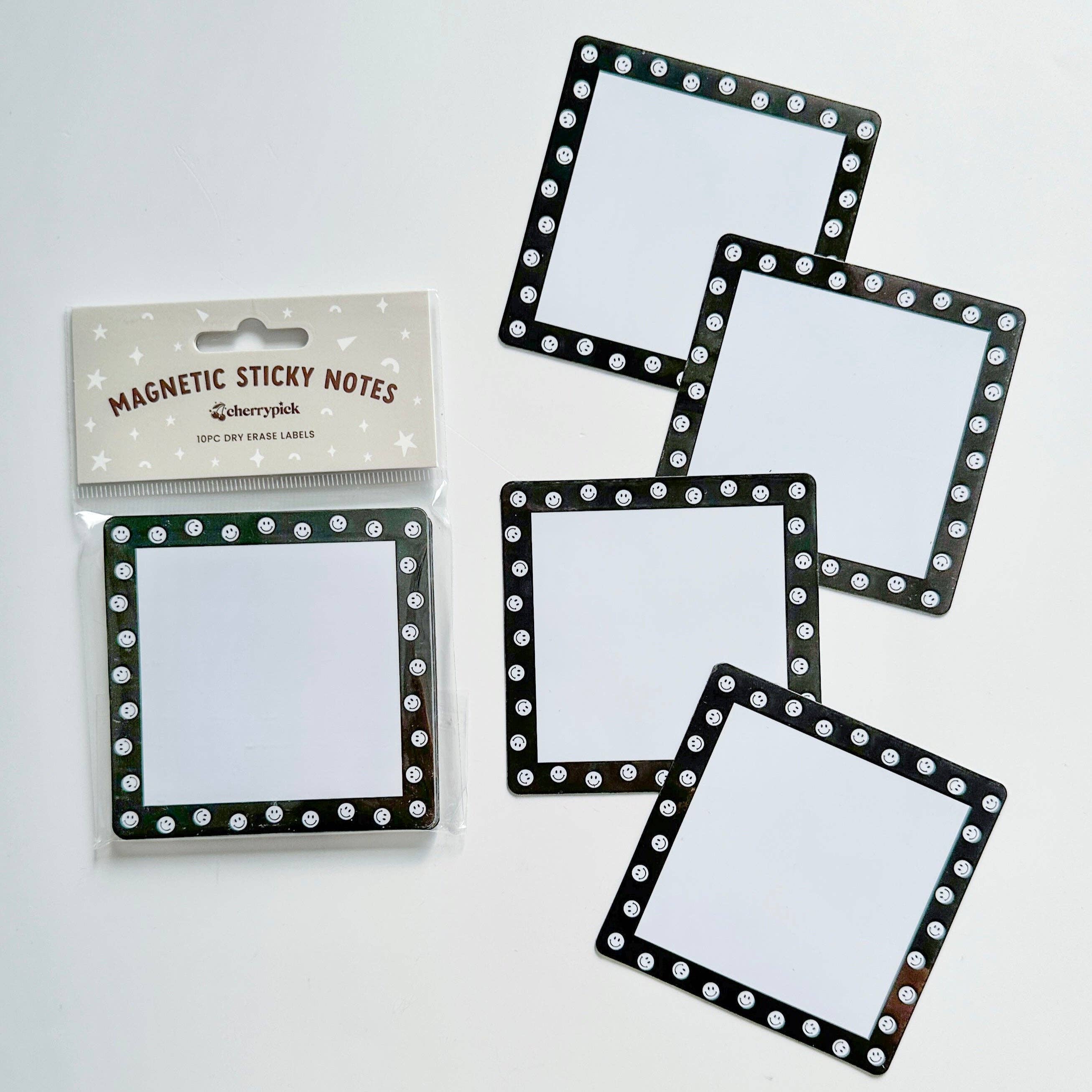 Magnetic Sticky Notes (10pc Dry Erase Labels): Bows