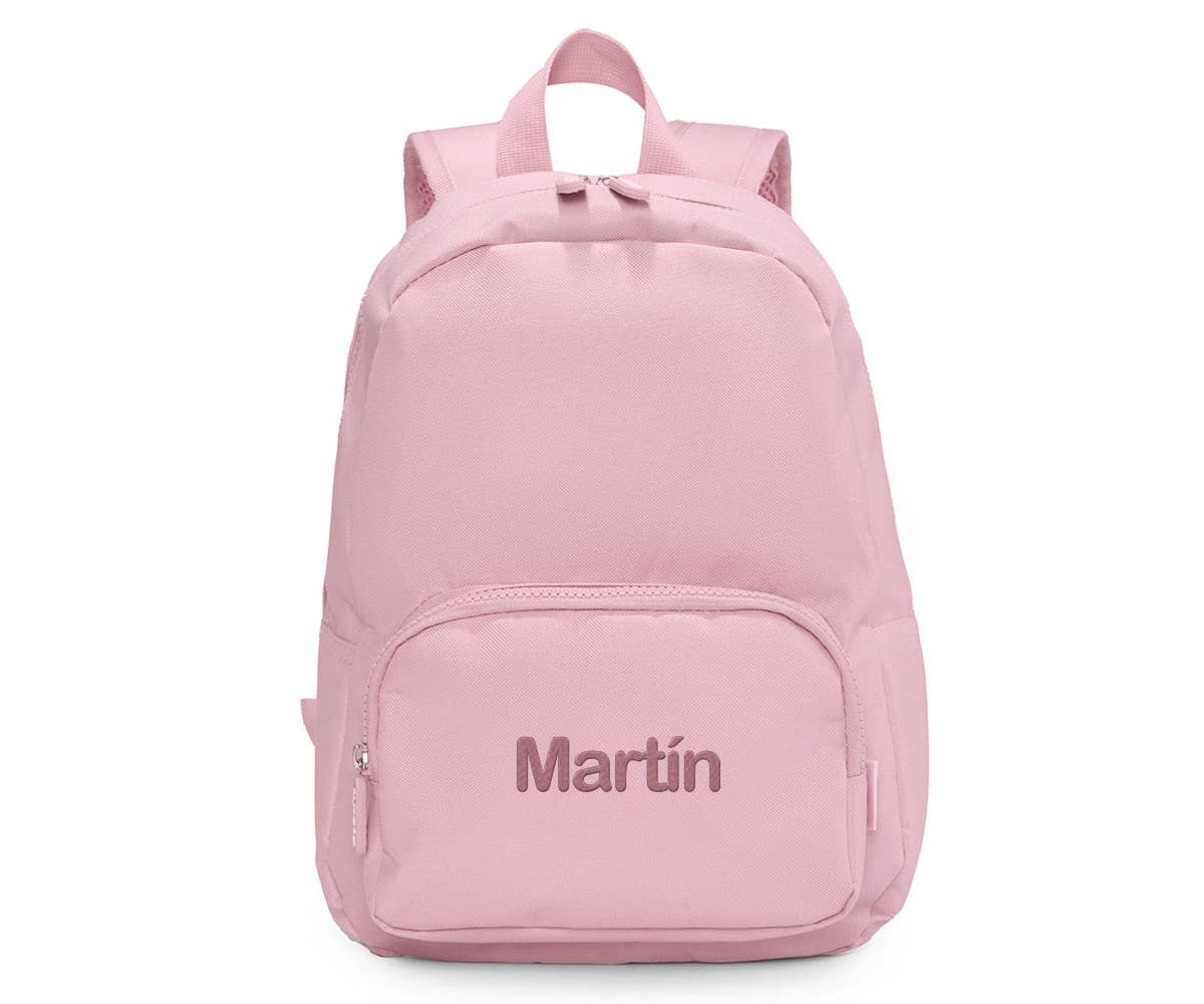 Customizable Solid Pink Backpack