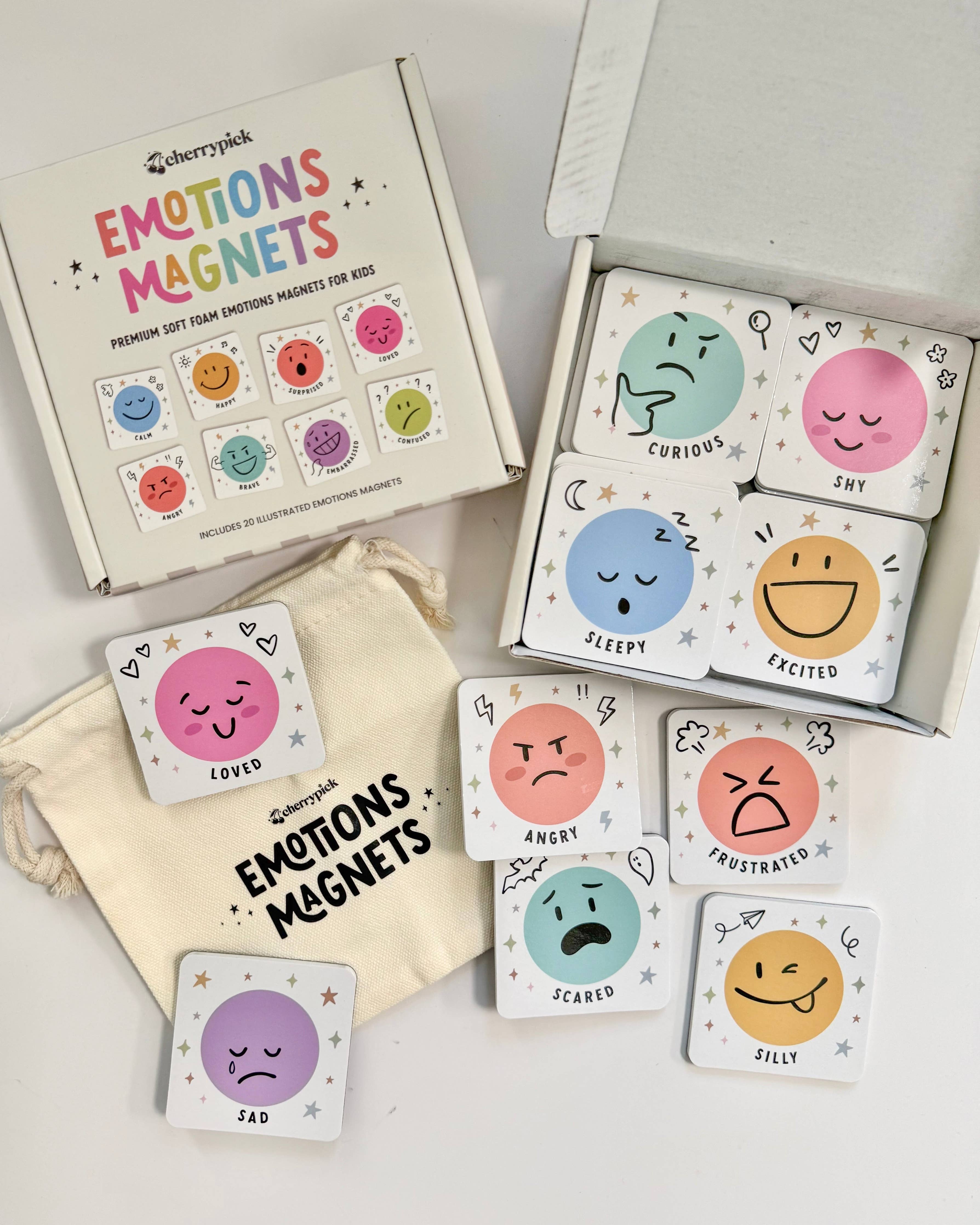 Emotions Magnets - Soft Foam Magnets (20pc set)