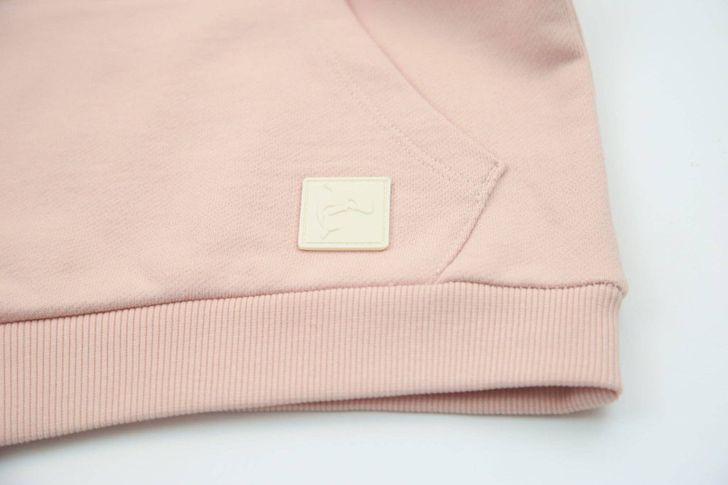 Kids Hoodie - Organic French Terry Cotton – Pale Rose