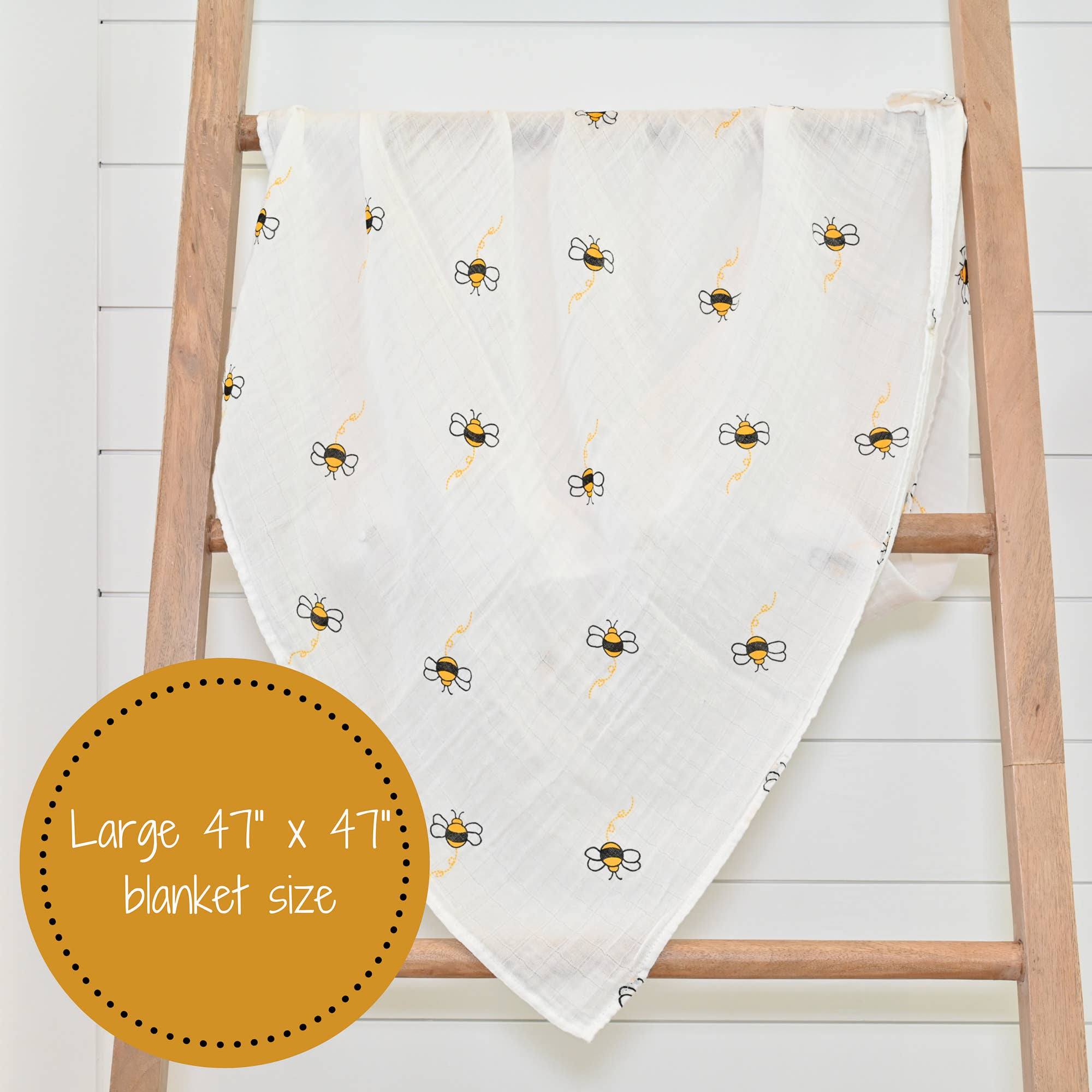Couverture d'emmaillotage pour bébé Bee-utiful