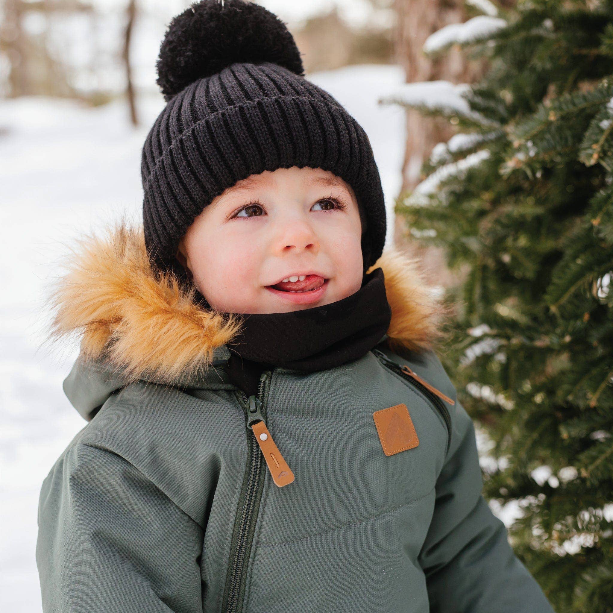 One piece baby snowsuit - Hunter textured: 6M