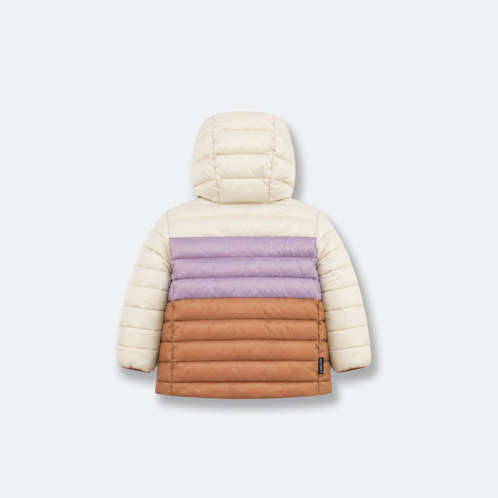 Kids Puffer Jacket - Porteau Reversible Waterproof - Fall/Winter - Dusty Rose