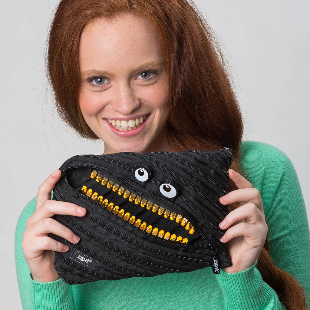 ZIPIT Grillz Monster Jumbo Pencil Case, Black