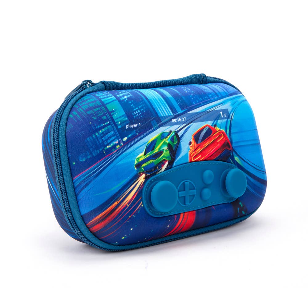 ZIPIT Gamer Pencil Case, Joystick Pencil Box: Car Race
