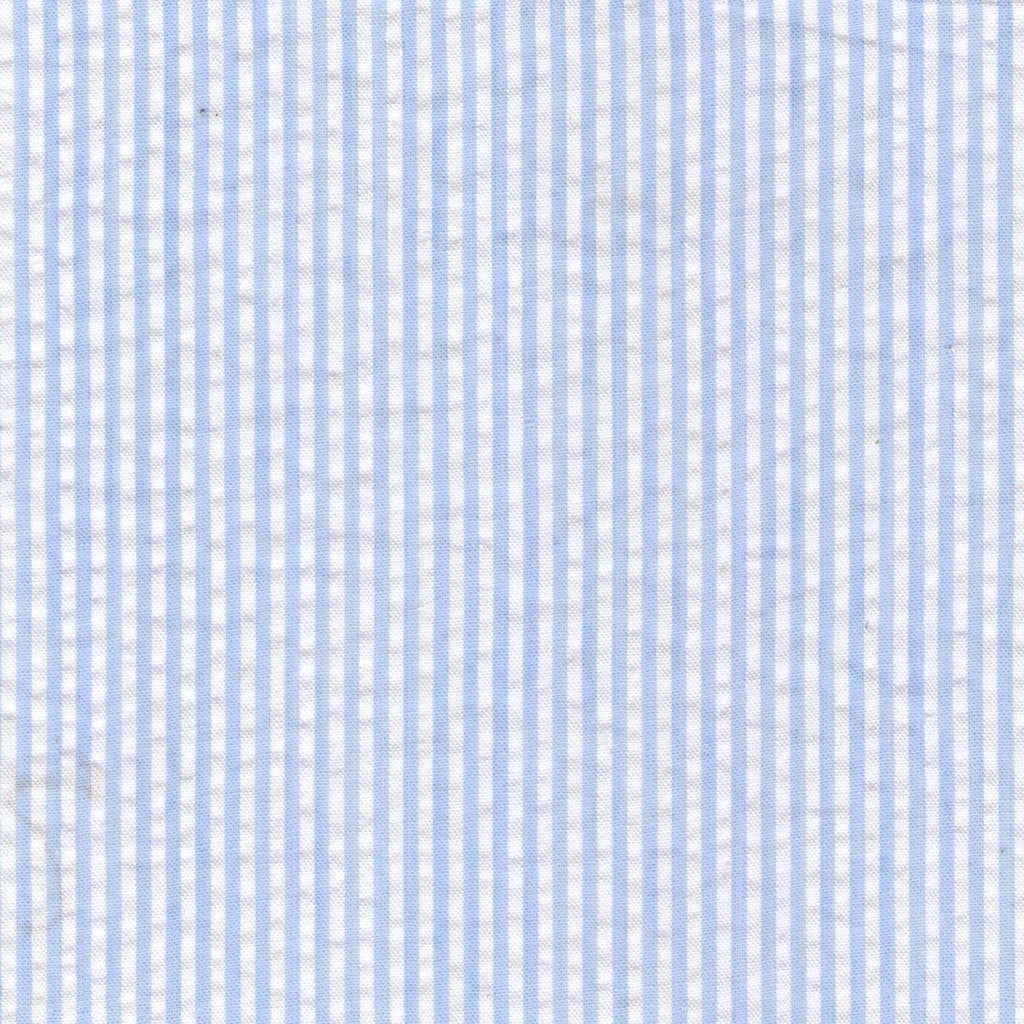 Blue Seersucker Bucket Hat Upf 50+